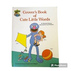 Grover’s Book of Cute Little Words Sesame Street 1985 Bundle and Save